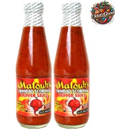Matouk’s Matouk's Trinidad Scorpion Pepper Sauce | Product of Trinidad & Tobago | 10oz - 2 Pack