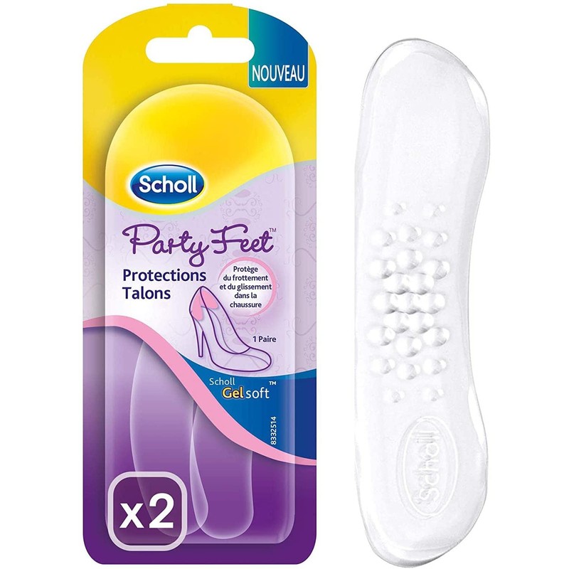 SCHOLL Gelsoft Party Feet Heel Protectors Pack of 4 x