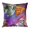 ArtSocket Set of 4 Throw Pillow Covers Green Memes Galaxy
