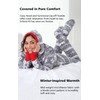 PajamaGram Family Pajamas Matching Sets - Christmas Onesie, Gray, Pets,