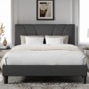 Novilla Queen Size Bed Frame Upholstered Platform Queen Bed Frame