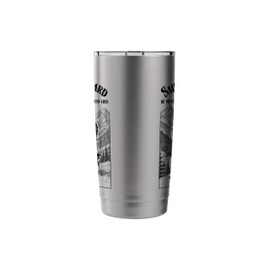 Skiing Skier Patron Saint Bernard Vintage Winter Skiers Stainless Steel Insulated Tumbler