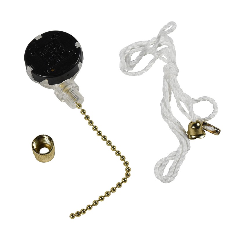 HQRP Ceiling Fan Pull Chain 3-Speed Control Switch compatible with