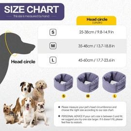 AIMALL Adjustable Dog Calming Headgear - Multifunctional Emotional Support Muff for Noise Reduction, Grooming & Sleeping - Warm, Comfortable Fabric - Sizes S to L (9.8-23.6 Inches)