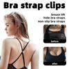 12pcs Bra Strap Clips for Racerback, Anti-Slip Cross Back Buckles