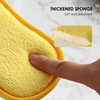 Antibacterial Microfibre Cleaning Sponges 5 Pieces Microfiber Dishwashing Sponge Refill