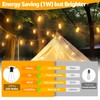 Ccinny 45FT 27 ST38 LED Outdoor String Lights Waterproof,Dimmable Patio