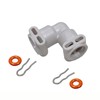 Coffee machine L-shaped fluid connector Compatible with Jura A ENA