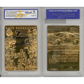 DALE EARNHARDT 2001 23KT Gold Card Sculpted *7-TIME CHAMPION* Graded GEM MINT 10