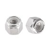 TA-VIGOR 25Pcs 3/8-16UNC Nylon Hex Lock Nuts, 304 Stainless Steel