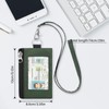 SUNDEE Minimalist Small Wallet with Lanyard, Waterproof ID Case with