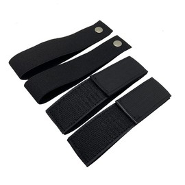 Soft Top Strap & Rear Window Roll Up Strap for Jeep Wrangler JK,Heavy Duty Tie Down Strap for Jeep,Black(4-Piece Set)