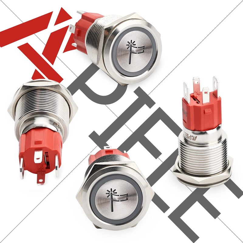 APIELE Lighted Whip Switch, ON Off Rocker Toggle Switch, SPST