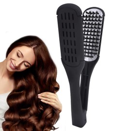 Hair Straight Styler Brush | Double-Sided Straightening Comb for Hair - Comfortable To Hold Hairstyle Tool for Home Outdoor Traveling Business Trip