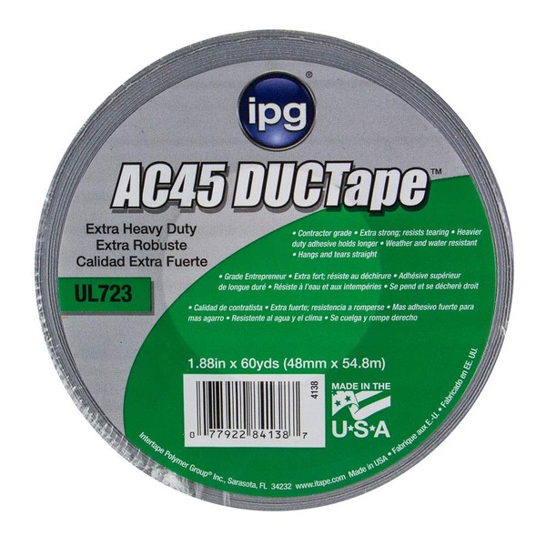 IPG 4138 Heavy Duty AC45 DUCTape, Silver