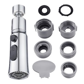 1 Faucet Extender with 1 Set of Adapters Kitchen Faucet Sprayer Head Tap Adapter Splash Guard for Faucet Aerator Rotating Faucet Accessories Kitchen Accessories