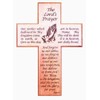 Shalom Christian The Lord's Prayer lasered mahogany wooden wall cross praying hands 20c