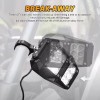 DYSO UTV Rear View Side Mirrors with LED Rock Light