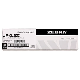 Zebra gel replacement core JF - 0.3 core B - RJF 3 - BK black 10