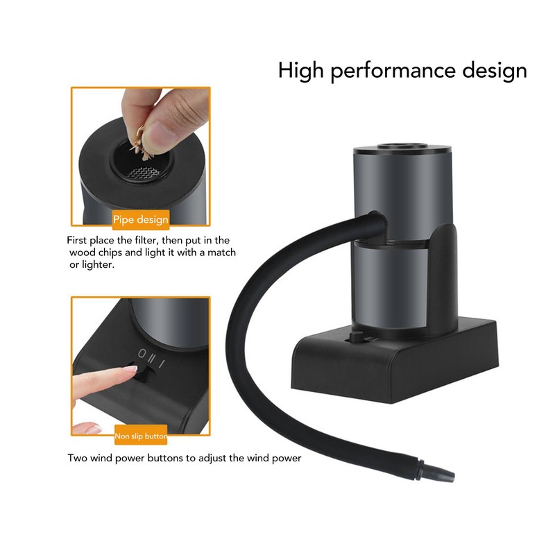 Portable Smoke Infuser Cocktail Drink Smoker 2 Gear DIY Kitchen