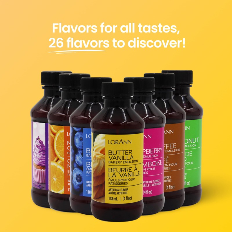 LorAnn Butter Vanilla Bakery Emulsion, 4 oz - Intense Butter