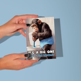 LimaLima 50th Birthday Card For Men Or Women Funny It's A Big One Design