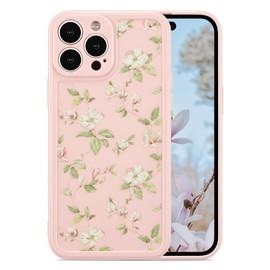 ZTOFERA Compatible con el nuevo teléfono 1 funda para niñas y mujeres, diseño de flores florales, funda de silicona, delgada a prueba de golpes, funda protectora de TPU para el nuevo teléfono 1, rosa