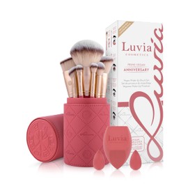 Luvia 14-teiliges Make-up Pinselset - Veganes Kosmetikpinsel Set mit XL Puderpinsel, Schwamm & Blender - Ideal für Anfänger & Profis - Hochwertige Schminkpinsel für Perfektes Make-up