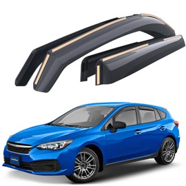 Goodyear Shatterproof in-Channel Window Deflectors for Subaru Impreza 2017-2023 Hatchback, Rain Guards, Window Visors for Cars, Vent Deflector, Car Accessories, 4 pcs - GY007859