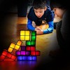 Tetris Puzzle LED Table Lamp Retro Style Jigsaw Stackable Lamp,