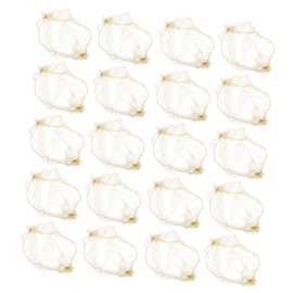 DECHOUS 60pcs Gold Invisible Hair Bun Nets Elastic Mesh Covers for Ballet Dance Wig Caps Office Sleeping and Special Events Lightweight Breathable and Resilient Hair Net for Day Hold