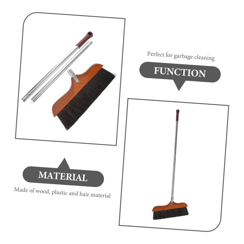 Outanaya Handled Broom Handle Household Floor Brush for Indoor Cleaning