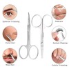 Eastrise Nail Scissors,Eyebrow Scissors,Professional Multi-Purpose,Manicure Curved Blade Scissors for Men