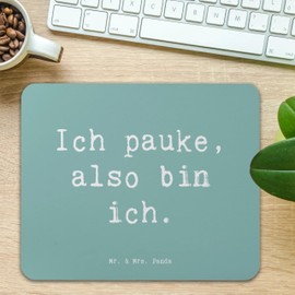 Mr. & Mrs. Panda Mauspad Spruch Pauken Motivation - Geschenk, Orchester, Timpani, Arbeitszimmer, Musician Humor, Mauspad Büro, Also Bin ich, Musiker