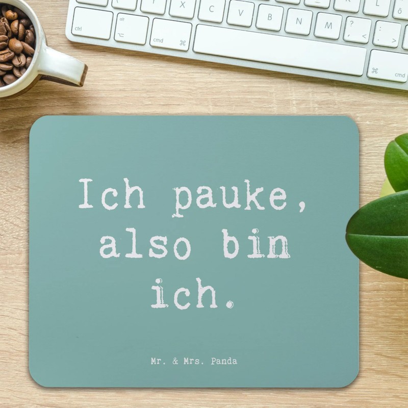 Mr. & Mrs. Panda Mauspad Spruch Pauken Motivation - Geschenk,
