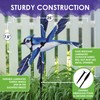 Whirligig Spinner Blue Jay 25" – Stunning Bird-Themed Design, Weather-Resistant