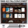 1960-1963 Falcon Comet Factory OEM Shop Manuals on USB