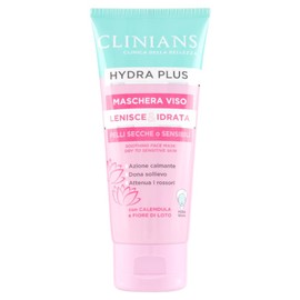 CLINIANS Hydra Plus Soothing Face Mask, Dermatologically Tested, Made in Italy, 75 ml