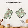 Oplp Cute Rabbit and Mushroom Oven Mitts and Pot Holders