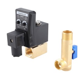 G1/2 DN15 230V Automatic Drain Valve, Automatic Electronic Timed Drain Valve for Air Compressor Condensate Management