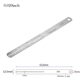 RuiJOTWAT Guitar Fret Puller FretBoard Fingerboard Repair Tool Protector Steel Plate Capacitor for Measurer luthier 0.020 Inches