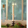 Candelabra E12 Light Socket,Length Adjustable Ceramic Bulb Socket for Chandelier