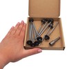 SKIR'CO (Pack of 10) Painted Roofing Screws 4.8 x 100