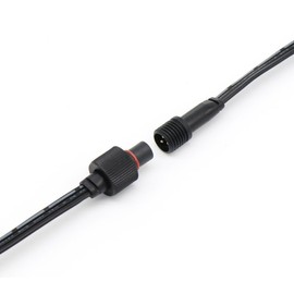 EZLightsGroup 3-Pin IP68 Y Splitter – Specifically Designed for Govee Permanent Outdoor Lights 2/Elite (H705D, H705E, H705F, H805A, H805B, H805C) – Waterproof Cable Connector (Black)