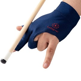 Collapsar Billiard Gloves 3 Open Fingers for Pool Snooker Carom Cue Sport - Fits Left Hand in Different Size