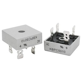 Twidec /3Pcs Rectifier 50A 1000V AC to DC Full Wave Single Phase Metal Housing Electronic Bridge Rectifier Diode KBPC-5010