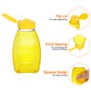 sourcing map 4pcs Plastic Honey Bottles 6oz 180ml Squeeze Honey