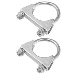 Hihaha Round U Bolt Muffler Exhaust Clamps for Car / 1.85" ID 48mm / 2 Pcs
