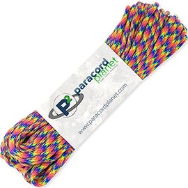 Paracord Planet 550lb Paracord – 7 Strand Type III Tactical Parachute Cord for Outdoors and Crafting