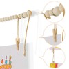 KLOGTSIND Kids Art Display Wall Decor, Wooden Beads Garland Frame